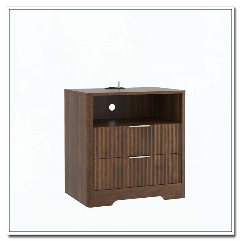 Table de chevet avec station de charge