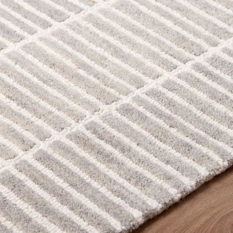Tapis touffeté à la main Vista, Beige, Rectangle 6' x 9'