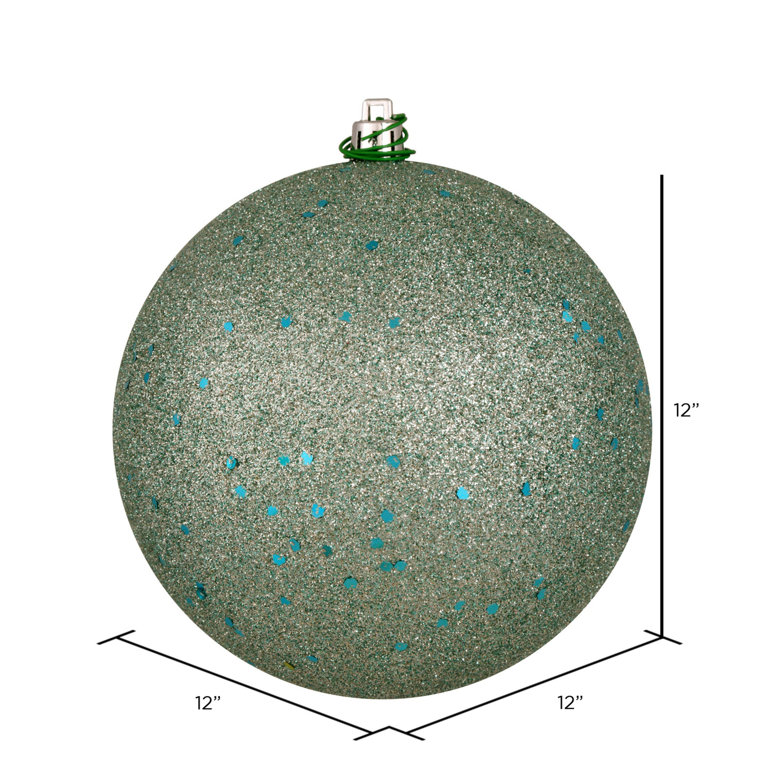 Ball Ornament, Lavender, 10" H x 10" W x 10" D