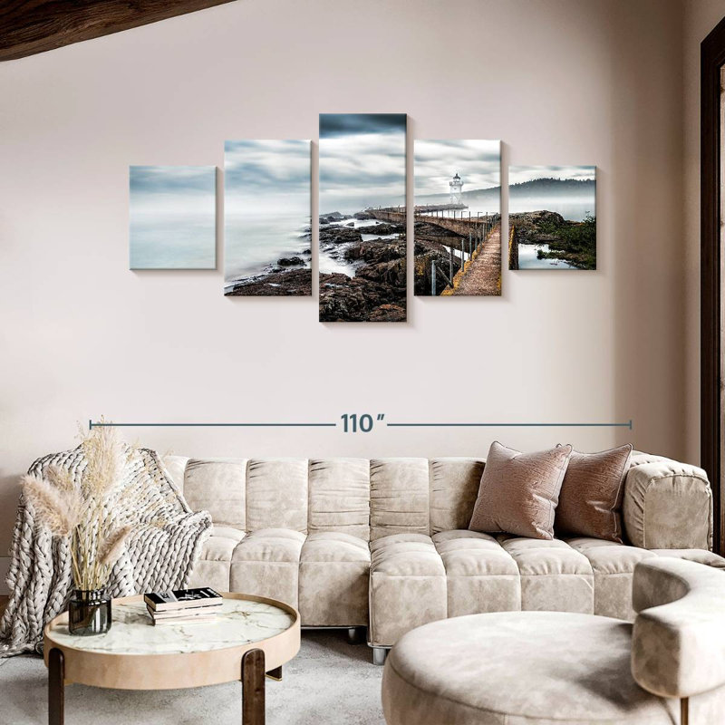 Grand Marais Lighthouse, 42" H x 92" W