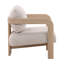 Chavez Polyester Occasional Chair, Cream