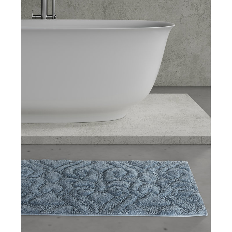 Lombardi - Tapis pour salle de bain, Bleu acier