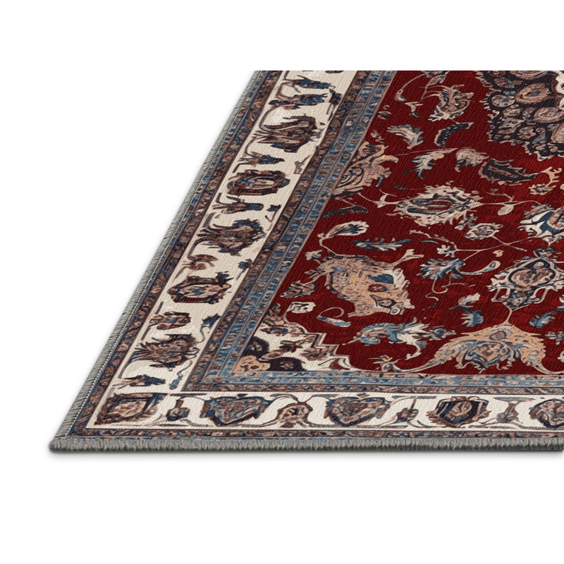 Tapis brun lavable à la machine, Carré 3 pi