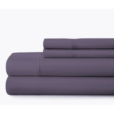 Becky Cameron Checkered Embossed Bed Sheet Set