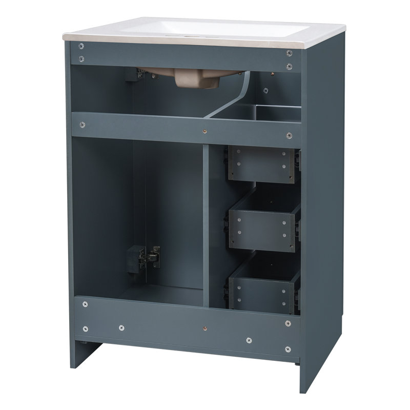 Meuble-lavabo en pouces (doit inclure le meuble-lavabo et le lavabo) avec rangement