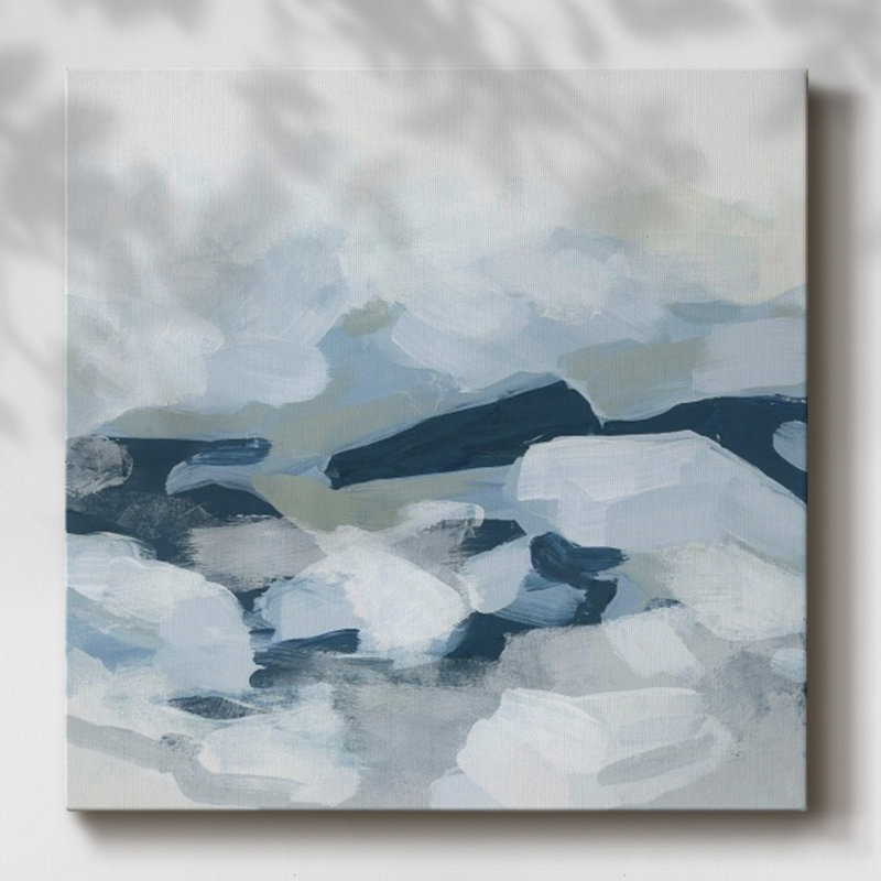 Impression sur toile «Blue Valley Impression I», H 24 po x l 24 po x P 1,5 po