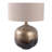 Modern Metal Base Table Lamp With Linen Shade - Decorative Bedside Light For Bedroom And Office Desk - Small Accent Table For Living Room Decor - 28"-1386167217