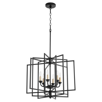 Melora 6 - Light Dimmable Lantern Geometric Chandelier