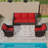 3-Piece Outdoor Wicker Conversation Set with Swivel Side Chairs & Plush Outdoor Cushions-1886317173