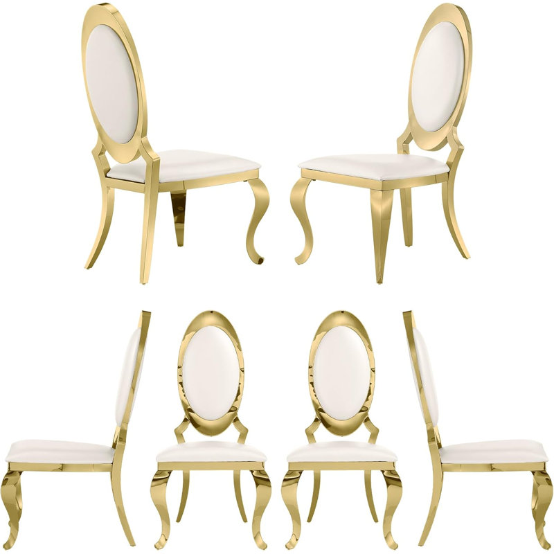 Chaise de salle à manger à dossier Louis