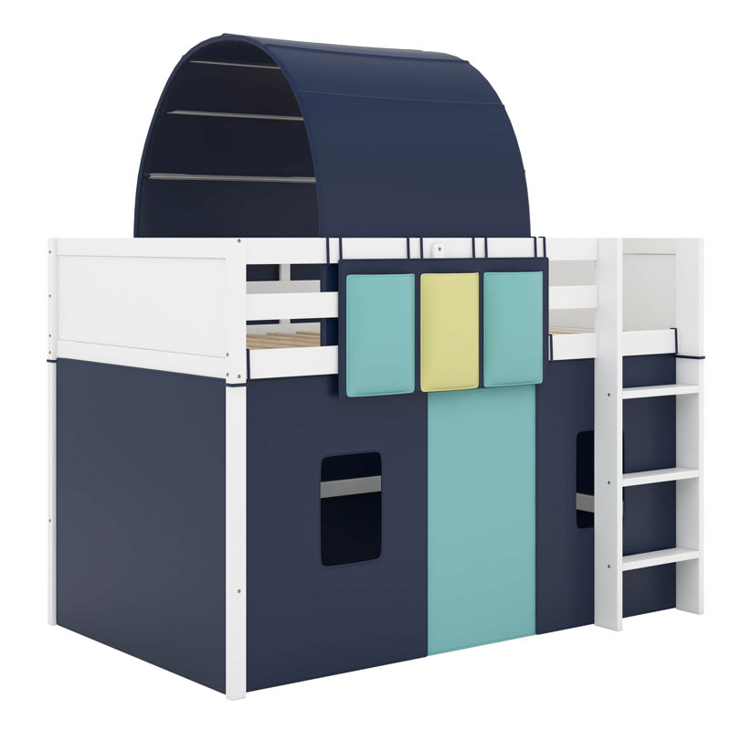 Lit mezzanine simple Babiarz Kids, Bleu
