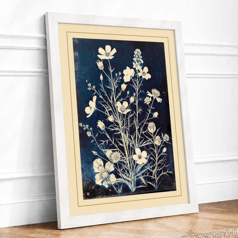 Gilded Botanica Botanical - Framed Print, A1 - 84.1 x 59.4 cm, White