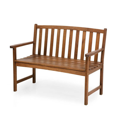 Indoor/Outdoor Eucalyptus Wood Bench