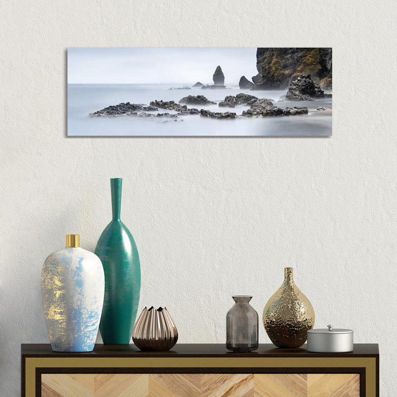 Rocky Coast Of Hokkaido In Northern Japan by Jan Becke - Wrapped Canvas Panoramic Print, 30.48 cm H x 91.44 cm W x 3.175 cm D