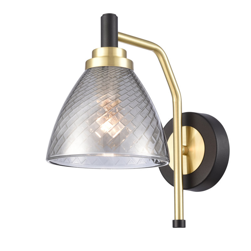 Allysandra Wall Bracket, Black/Brass