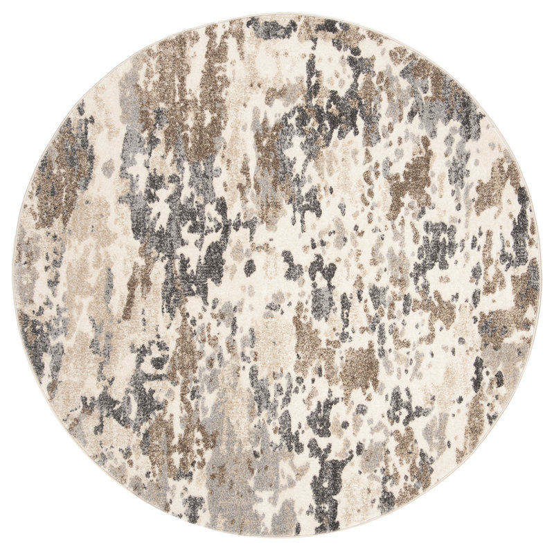 Tapis abstrait Capuano Spirit 100 Performance, Rond 6 pi 7 po