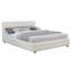 Grand lit plateforme Modern Modern, structure de lit rembourrée en tissu polaire doux