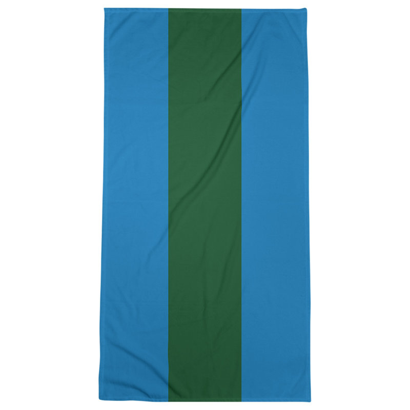 Lightweight Beach Towel, Blue/Green