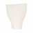 Sculptural Fluted Stoneware Porcelain 3D Print Flower Vase for Home Decor - Modern Tall Structure for Side Table Styling - Ivory & Tan-273843944