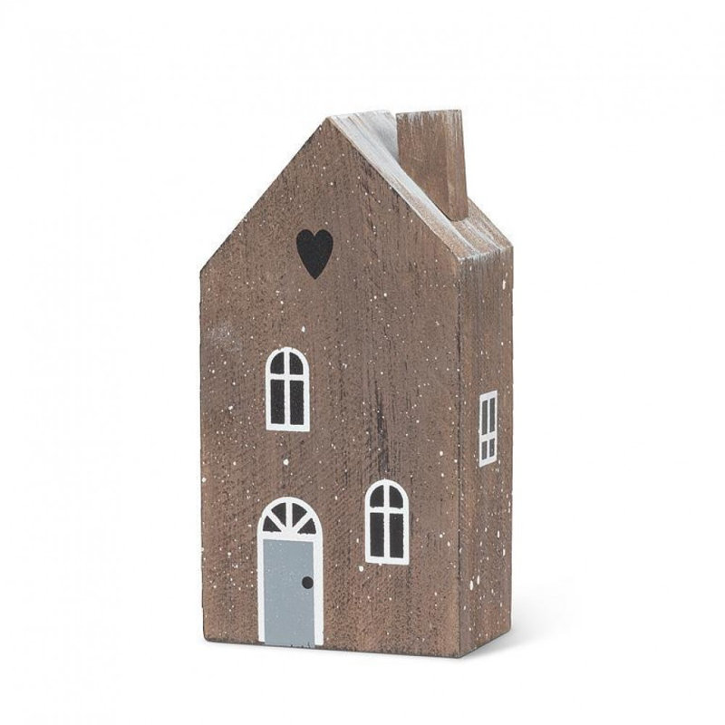 Medium Block House Figurine