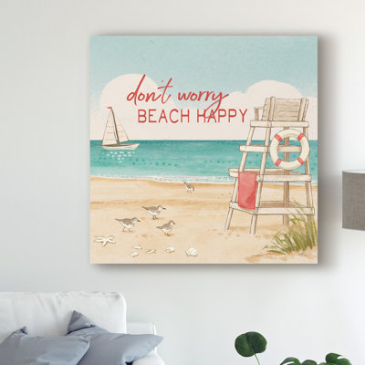 « beach time iii », reproduction d’impression sur toile tendue