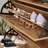 Wall-Mounted Shoe Cabinet With Mirror, Brown Finish