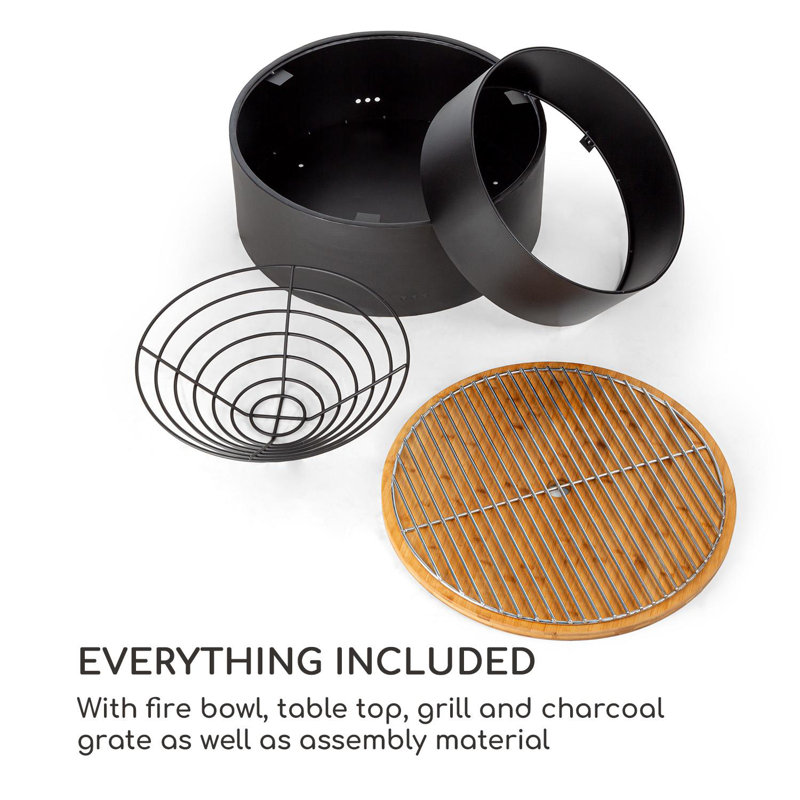 Round Steel Smokeless Fire Pit Table