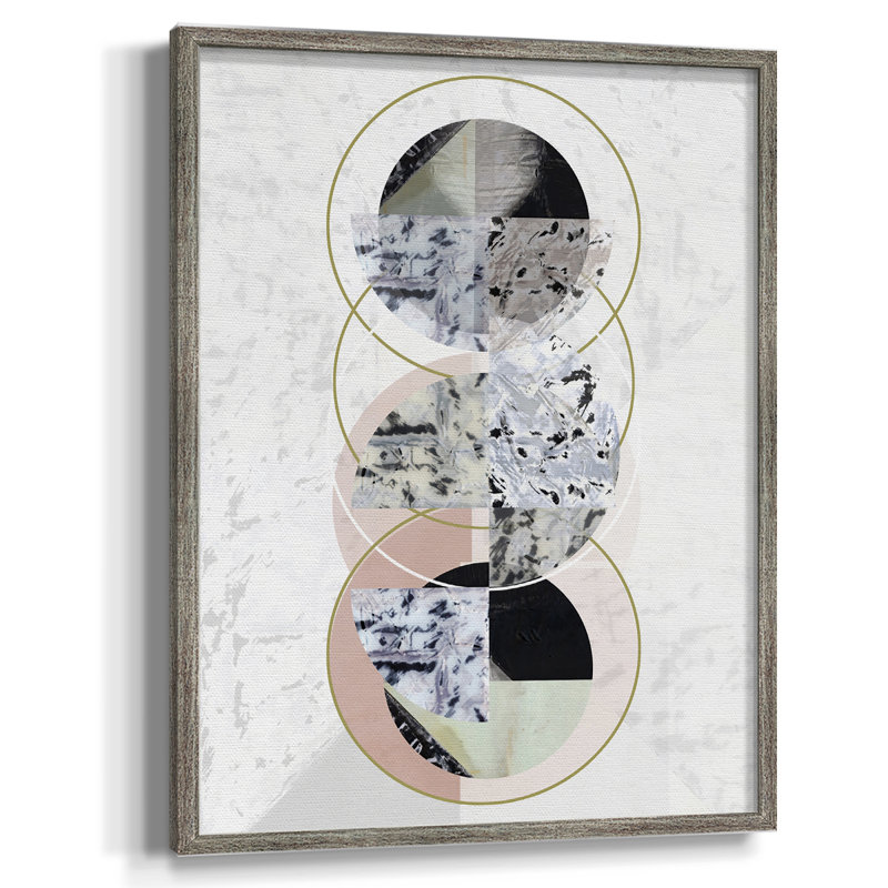«Inner Circles II», reproduction encadrée - bois massif, H 30 po x l 24 po
