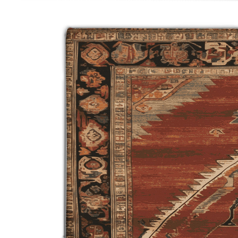 Tapis d'intérieur et d'extérieur brun Persian, Rectangulaire 2 pi x 3 pi