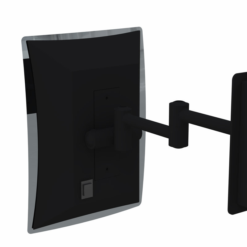 Emmilynn Aluminum Rectangle Mirror, Matte Black