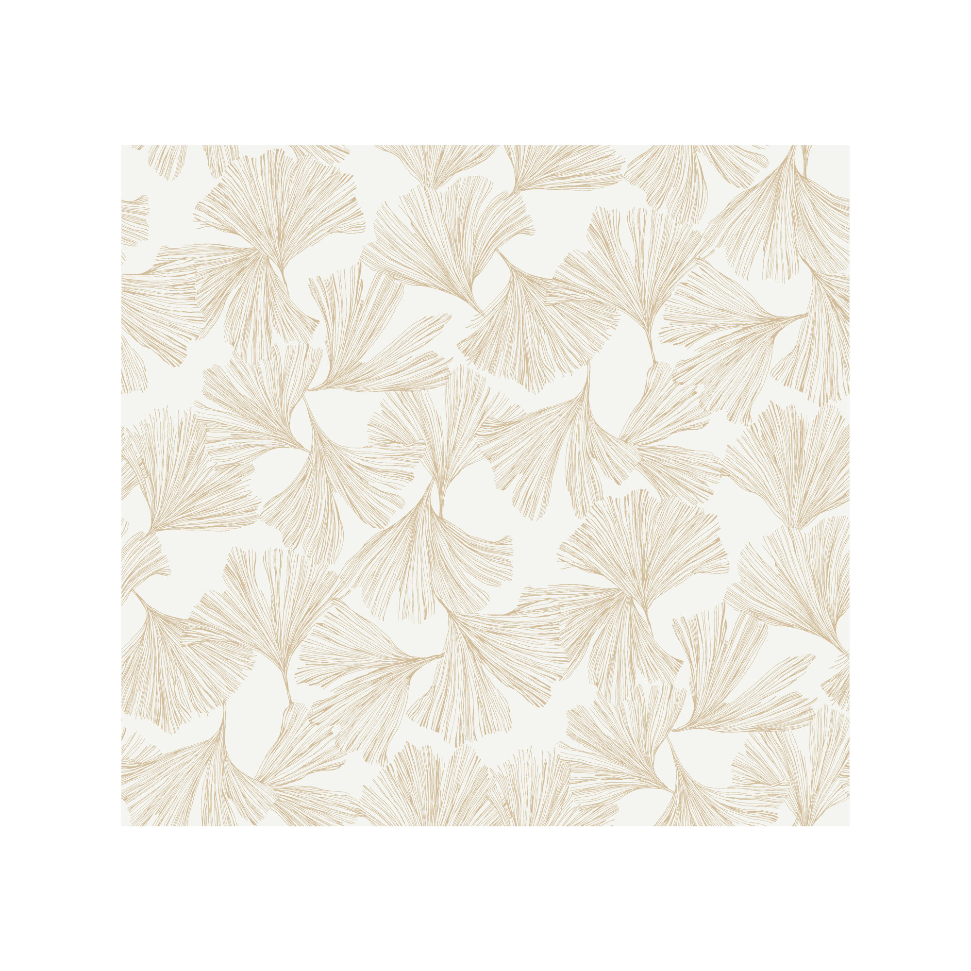 Almerton Modern Floral Wallpaper, Gold