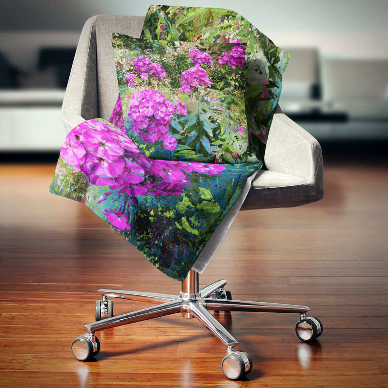 Oreiller avec coussin floral, 16 po x 1 po, Coussin décoratif