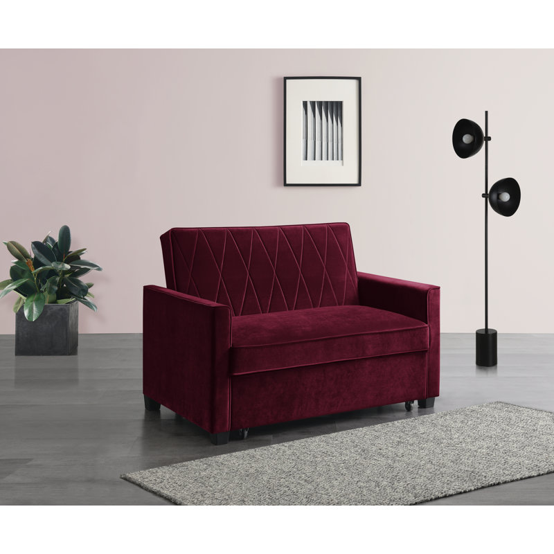 Matt Sofa Bed, Burgundy