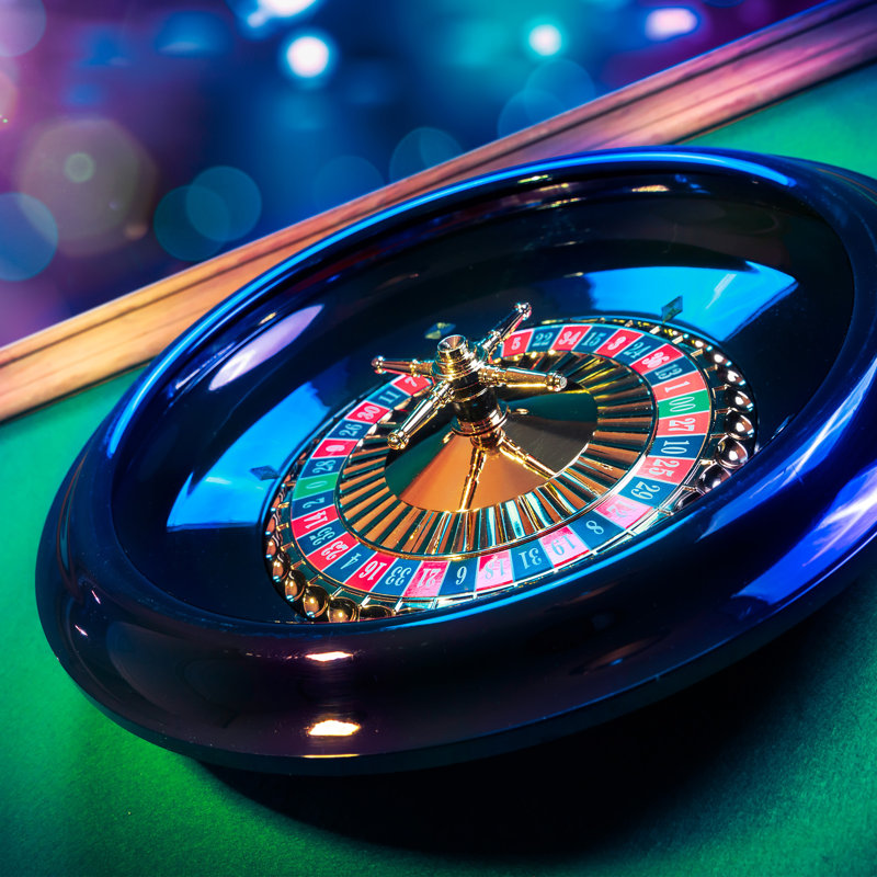 Trademark Poker Roulette Wheel Set with Reversible Roulette and Black Jack Table Felt, Chips, Playing Cards, and More