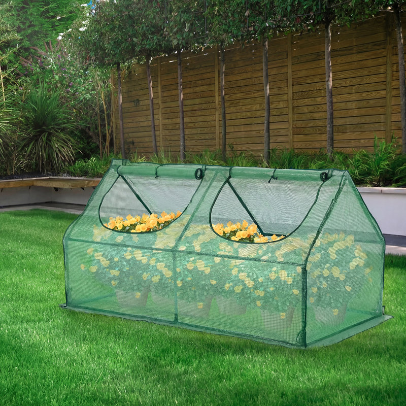6'X3'x3' Mini Greenhouse, Green