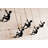 Climbing Man Home Decor Classic Wall-Art Sculpture | 5-Piece | Black | 6"