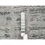 Tapis de couloir oriental 2 pi 6 po x 20 po gris clair, de conception moderne, en laine naturelle filée à la main, non nouée à la main 2941E30E74354652BCE00C7BFE2E2F8F