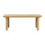 Table basse d'extérieur carrée en bois d'acacia