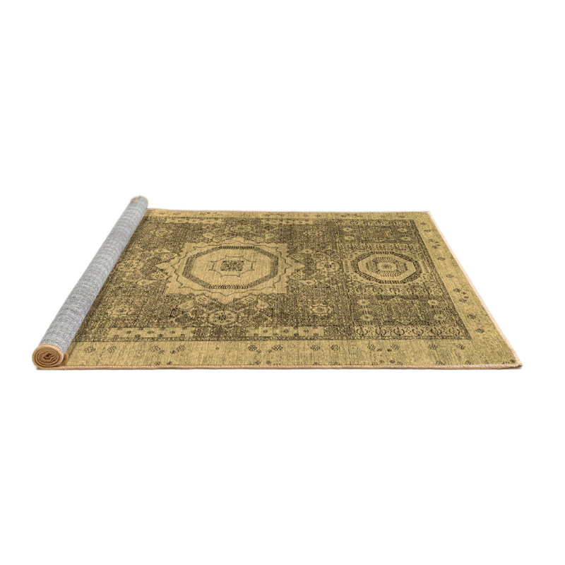 Washable Oriental Indoor Rug, Square 6'