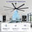 8-blade Standard Industrial Led Ceiling Fan With Remote And Intelligent Control-1756220039