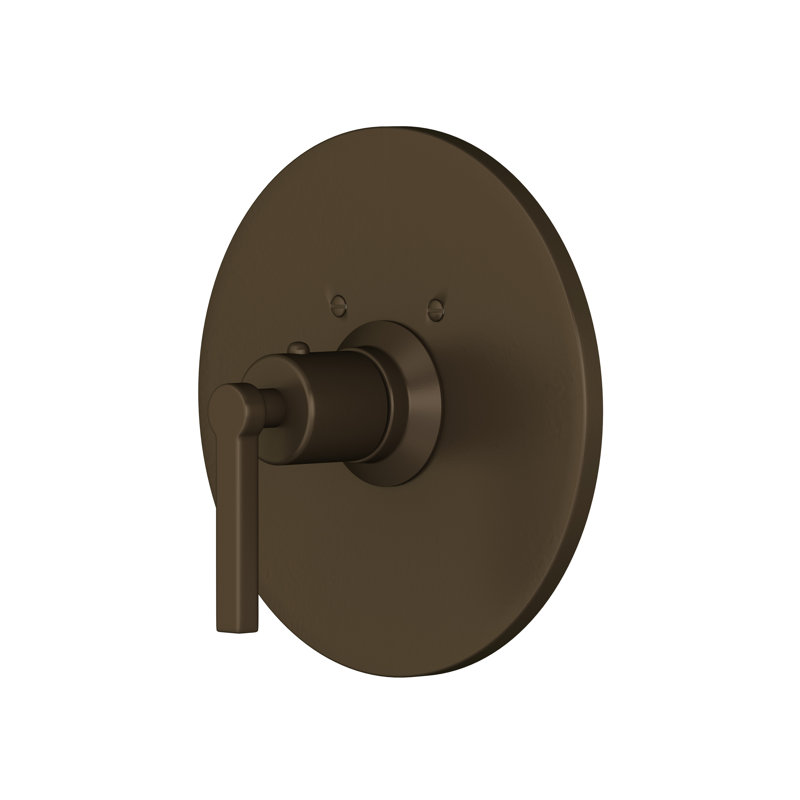 Lombardia 3/4" Thermostatic Trim Without Volume Control, Tuscan Brass