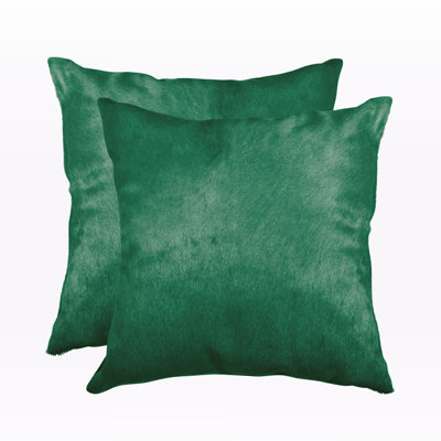 Trio Supply House 18 inch Cowhide Throw Pillows (set of 2)