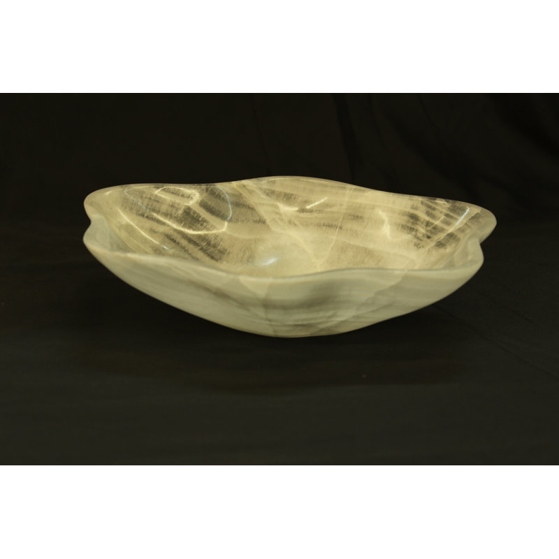 Petite pièce maîtresse en onyx blanc Stratus