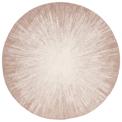 Junieta Hand Tufted Wool/Cotton Rug in Ivory/Dark Beige