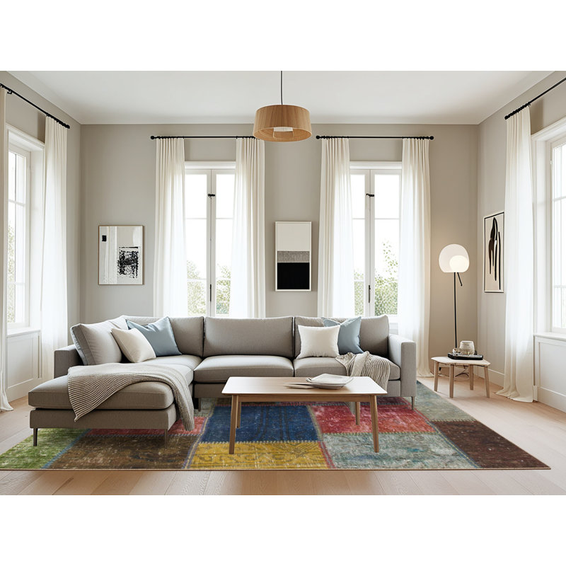 Abstract Indoor Rug, Rectangle 8' x 10'