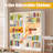 71" Metal 5-tier Bookshelf With Adjustable Storage Shelves, Heavy Duty Tall Bookcase For Living Room, Library, Office, Bedroom, Including Book Stopper-114193951