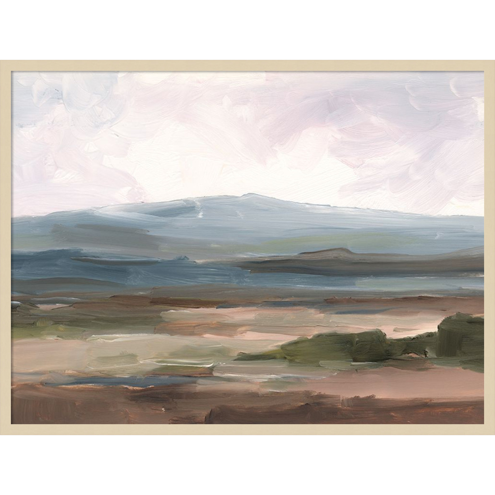 Ethan Harper "Serene Mountain Study II" Print, Brown, 31" H x 41" W