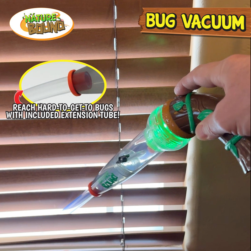 Nature Bound: Aspirateur d'insectes - Jouet attrapeur d'insectes, Lumière DEL, Mécanisme d'aspiration, Loupe et pince, Étude de catalogue - Libération, Style mis à jour, 3 ans et plus
