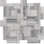 Carreau de mosaïque en marbre poli pour plancher et mur 12 po x 12 po Bergamo