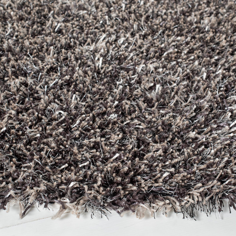 Tapis gris / ivoire touffeté à la main Cimah, Rectangle 4 pi x 6 pi